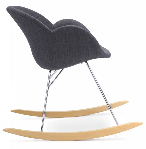 Scaun balansoar gri inchis tapitat Toggle, design modern premium, AC01400DG - Kokoon [3]