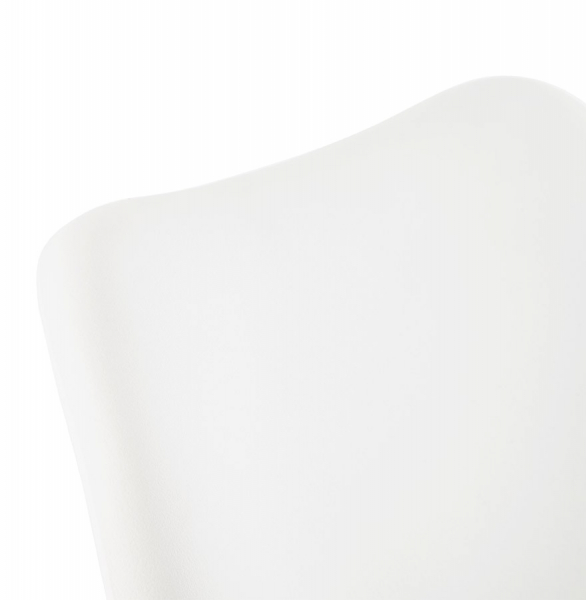 Scaun alb Tolik Premium stil scandinav, polipropilena / piele ecologica, picioare lemn masiv, CH01240WHWH - Kokoon [8]