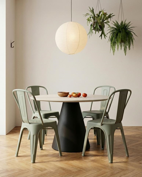 Scaun Tower Paris PP 46x50x86 cm, PP UV Verde Deschis - King Home [8]
