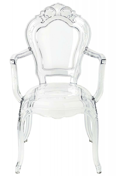 Scaun transparent de design Elisabeth stil baroc, policarbonat, 777-APC - King [4]