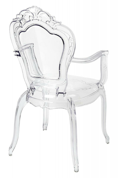 Scaun transparent de design Elisabeth stil baroc, policarbonat, 777-APC - King [3]