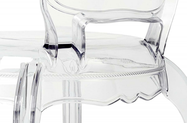 Scaun transparent de design Elisabeth stil baroc, policarbonat, 777-APC - King [7]