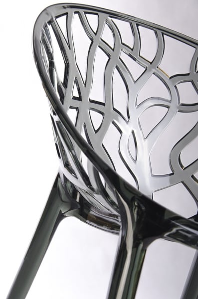Scaun transparent design Lines Premium, policarbonat, 156-APC.CLEAR - King [9]