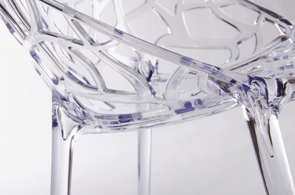 Scaun transparent design Lines Premium, policarbonat, 156-APC.CLEAR - King [4]