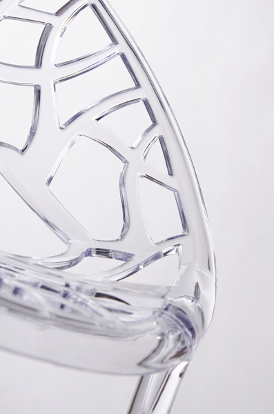 Scaun transparent design Lines Premium, policarbonat, 156-APC.CLEAR - King [5]