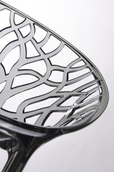 Scaun transparent design Lines Premium, policarbonat, 156-APC.CLEAR - King [11]