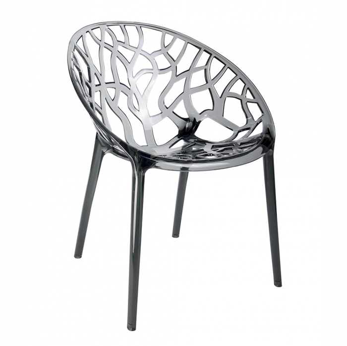 Scaun transparent design Lines Premium, policarbonat, 156-APC.CLEAR - King [12]