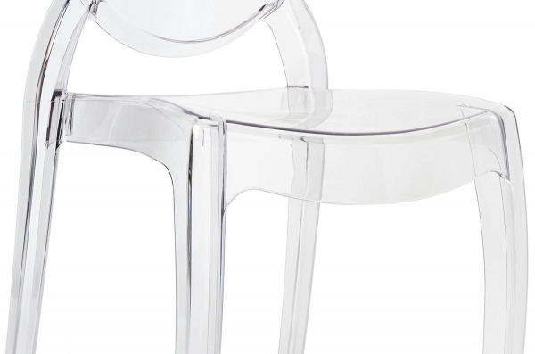 Scaun transparent Victoria, design modern stil victorian, policarbonat, PC502.CLEAR - King [7]