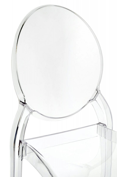 Scaun transparent Victoria, design modern stil victorian, policarbonat, PC502.CLEAR - King [6]