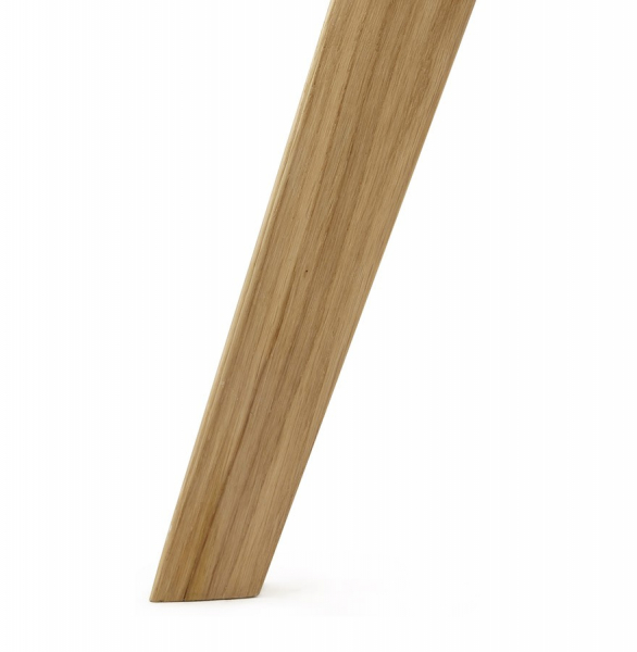 Scaun modern alb Tylik Premium stil scandinav, polipropilena / piele ecologica, picioare lemn masiv, CH01390WHWH - Kokoon [11]