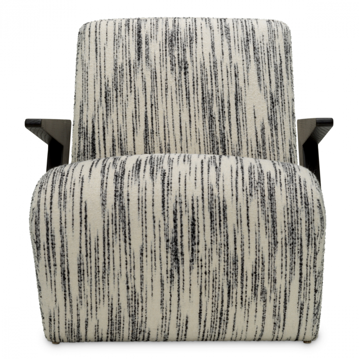   Scaun Venosa radianță negru și alb 118434 EICHHOLTZ [2]
