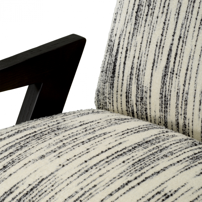   Scaun Venosa radianță negru și alb 118434 EICHHOLTZ [5]