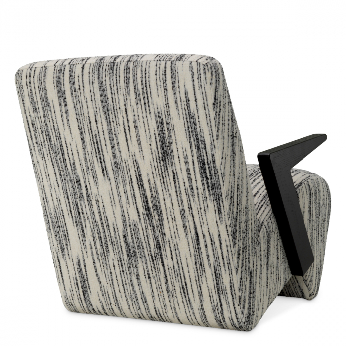   Scaun Venosa radianță negru și alb 118434 EICHHOLTZ [3]