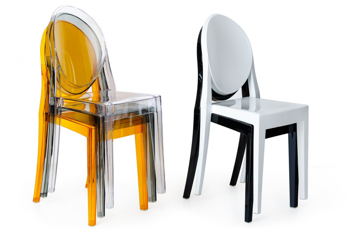 Scaun Victoria design modern stil victorian, diverse culori, policarbonat, 111-APC.DYMIONY - King [19]