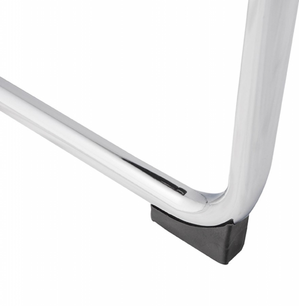 Scaun birou Welcome negru fix, piele ecologica premium / baza metal crom, AC00180BL - Kokoon [10]
