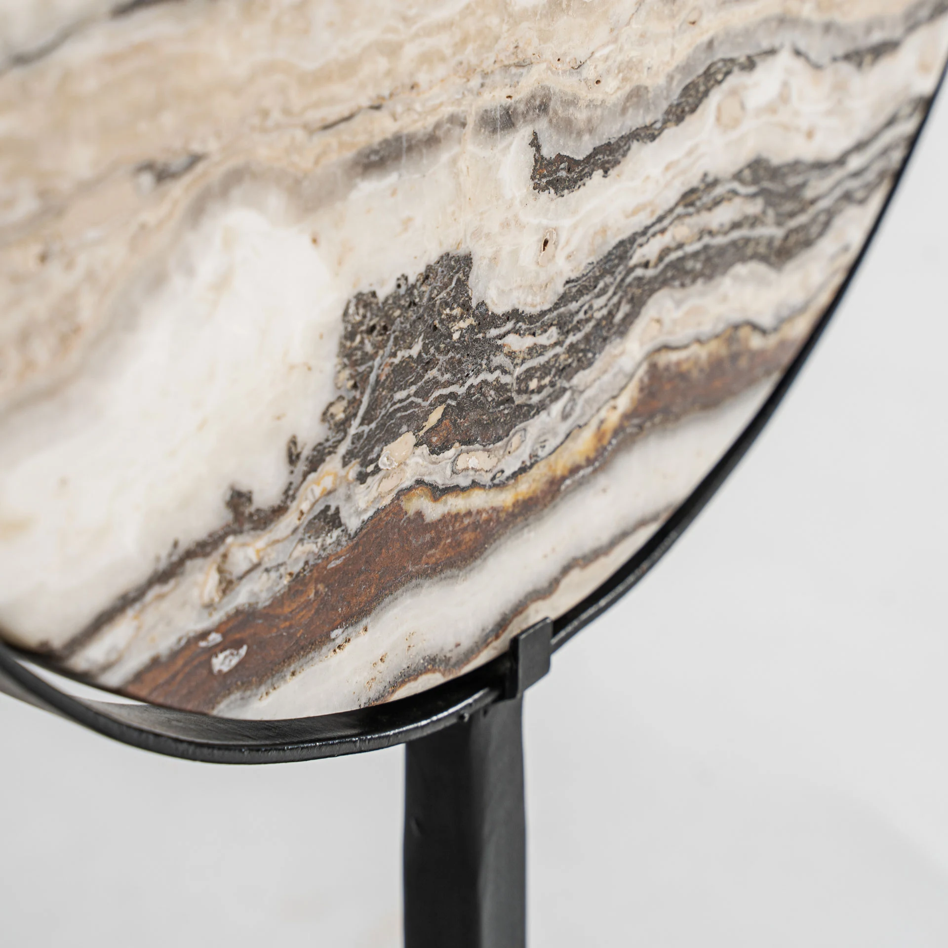 Sculptura Decorativa din Fier si Marmura, Tonuri Neutre, 26x10x40 cm - VicalHome 36625 [19]
