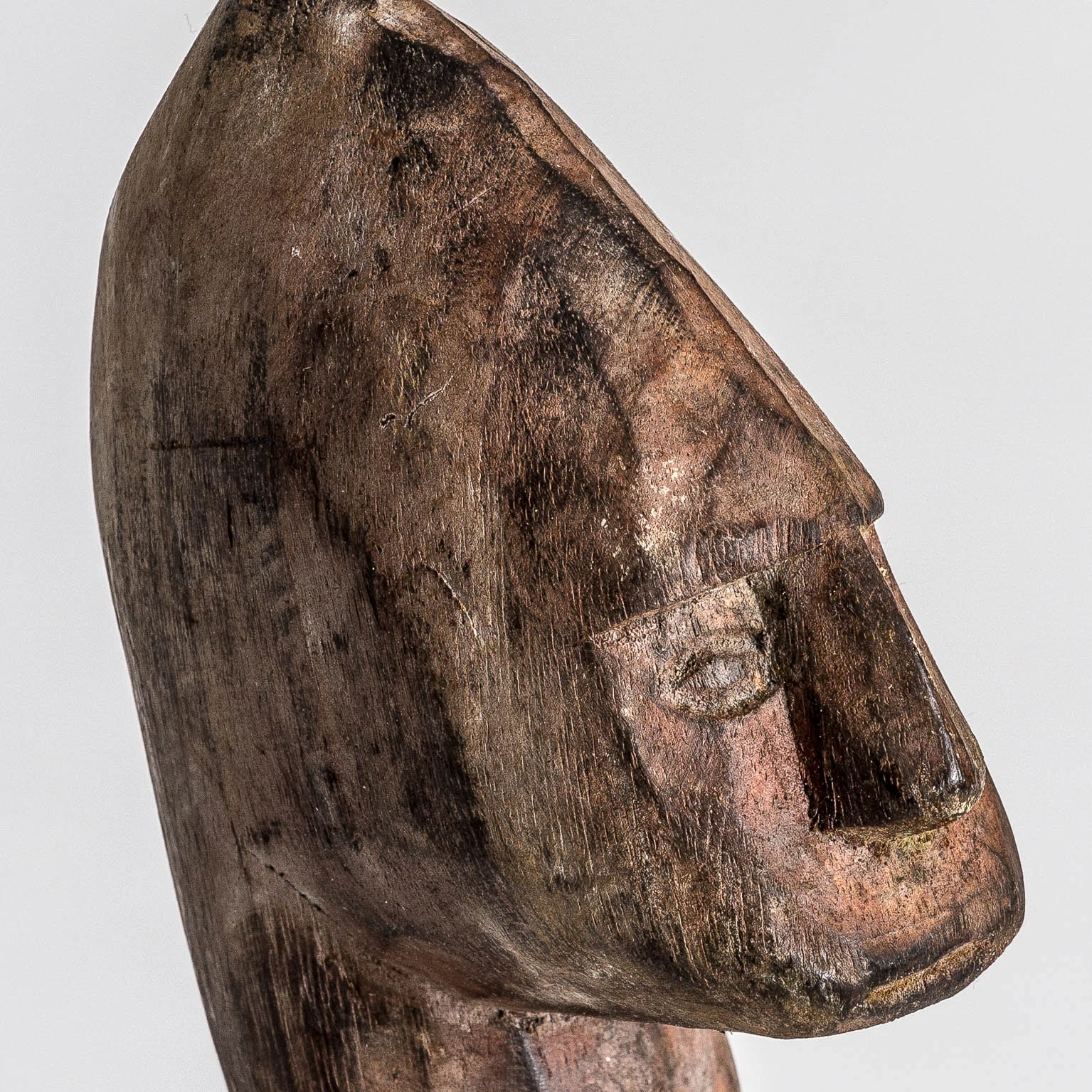 Sculptura Decorativa din Lemn Tropical, Ciocolatiu, 9x9x52 cm, Stil Etnic - VicalHome 26092 [10]