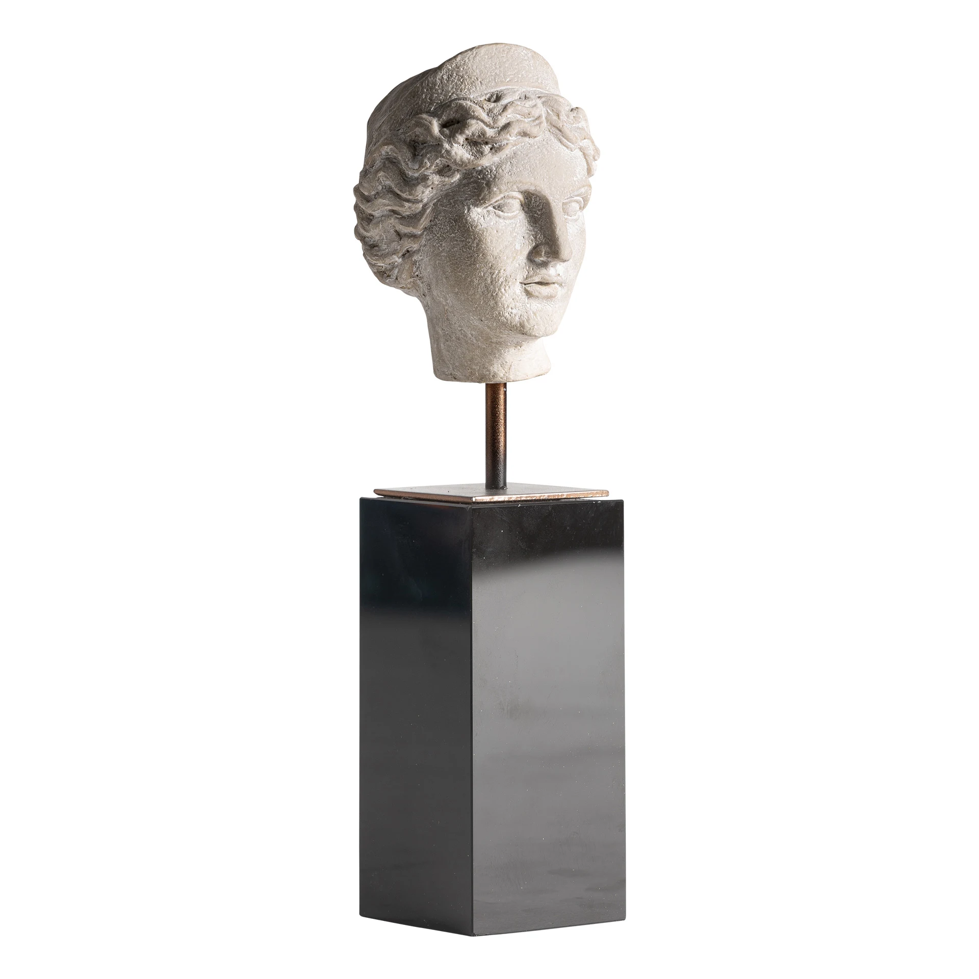 Sculptura Decorativa din Rasina si Cristal, Negru, 11x8x31 cm, Stil Contemporan - VicalHome 37178 [3]