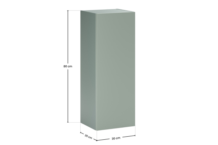 Semicoloană Aster Green 103.1 cm, 1 Ușă, Verde Mat - COMAD [5]