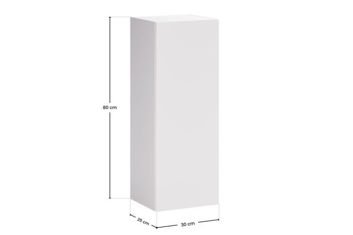 Semicoloană 1 ușă Aster White Alb mat ASTER WHITE 80-30-1D COMAD [5]