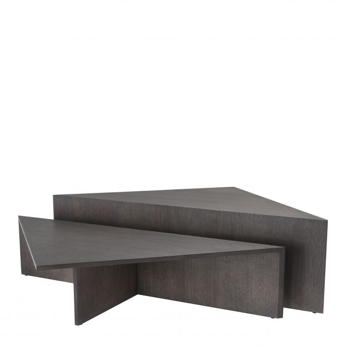 Set 2 masute cafea lux Fulham design contemporan, furnir natural stejar mocha | Eichholtz - 113800 [8]