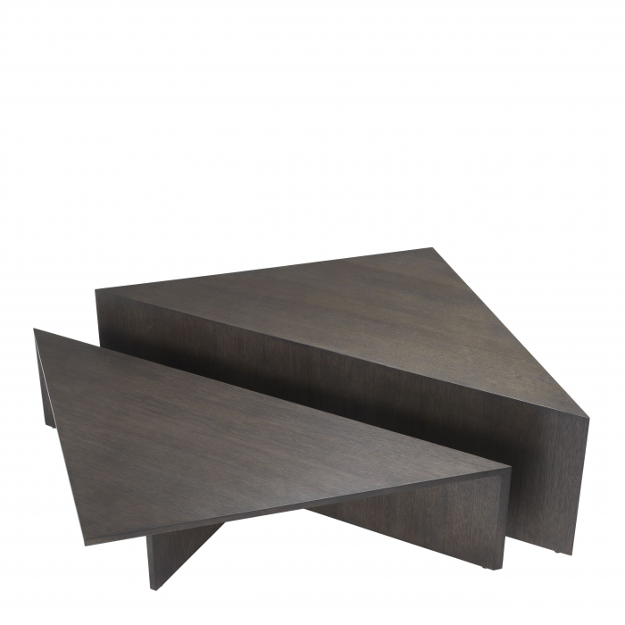 Set 2 masute cafea lux Fulham design contemporan, furnir natural stejar mocha | Eichholtz - 113800 [5]