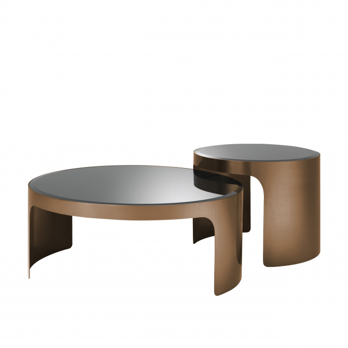   Mese de cafea Piemonte finisaj cupru periat set de 2 113299 EICHHOLTZ [2]