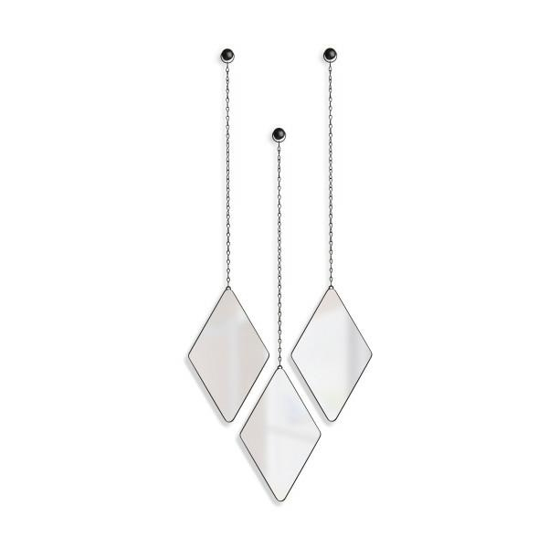 Set 3 oglinzi decorative moderne Zita in forma de romb, cadru metalic diverse culori, 358777-221 - King [19]