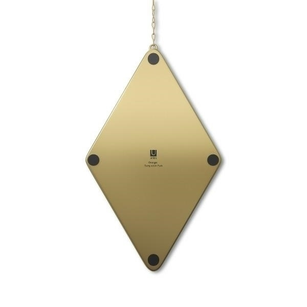 Set 3 oglinzi decorative moderne Zita in forma de romb, cadru metalic diverse culori, 358777-221 - King [4]