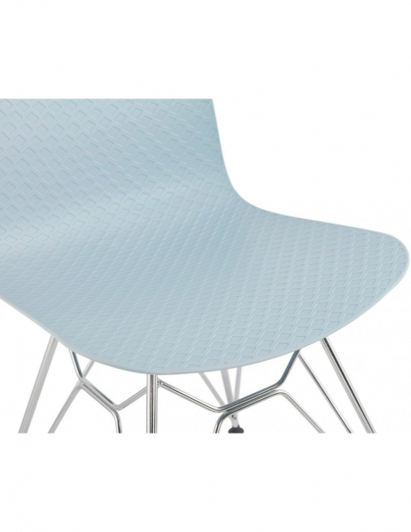 Scaun albastru de design Mikko picioare crom otel / polipropilena, CH02000BUCH - Kokoon [8]