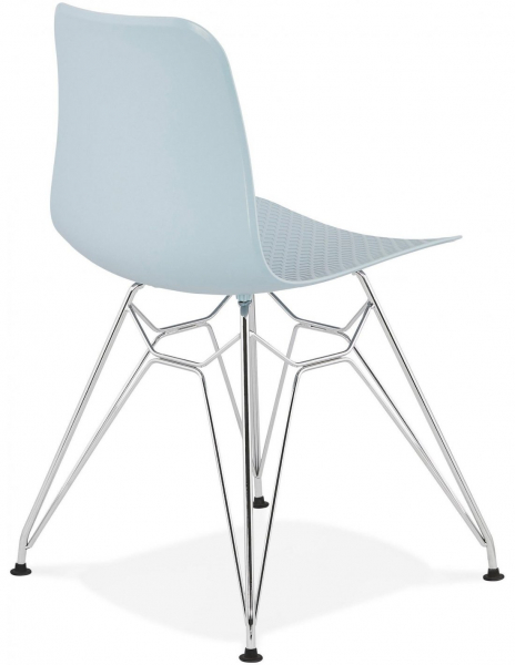 Scaun albastru de design Mikko picioare crom otel / polipropilena, CH02000BUCH - Kokoon [3]