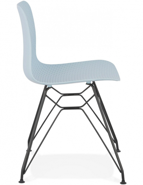 Scaun albastru de design Mikko picioare negre otel / polipropilena, CH02030BUBL - Kokoon [2]