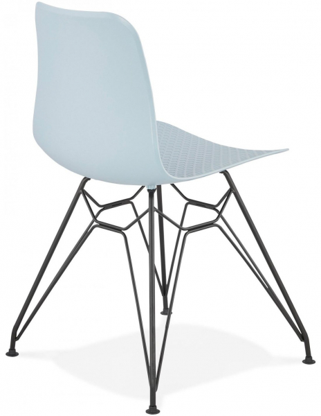 Scaun albastru de design Mikko picioare negre otel / polipropilena, CH02030BUBL - Kokoon [4]