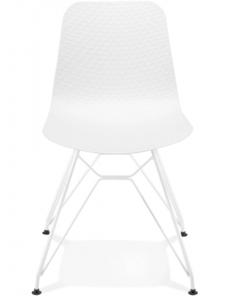 Scaun alb de design Mikko picioare albe otel / polipropilena, CH01740WHWH - Kokoon [2]