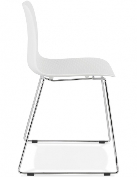 Scaun de design albe Arran picioare crom / polipropilena, CH01910WHCH - Kokoon [2]