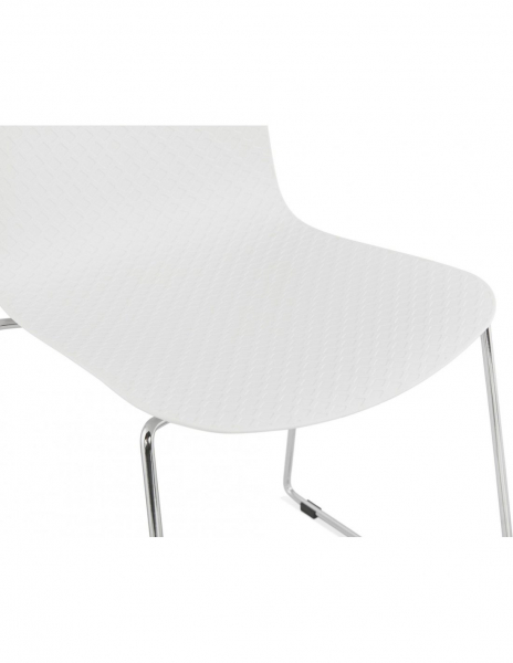 Scaun de design albe Arran picioare crom / polipropilena, CH01910WHCH - Kokoon [8]