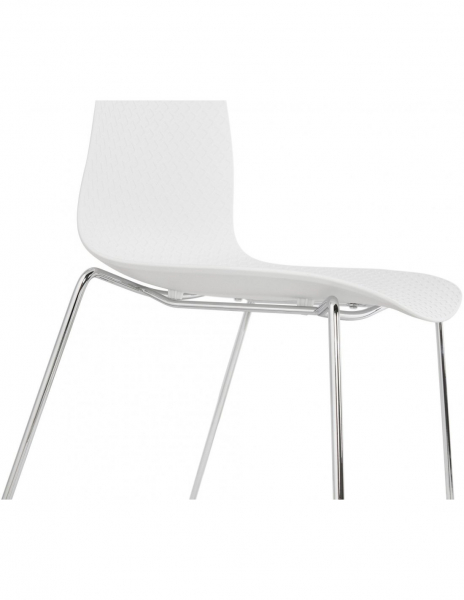 Scaun de design albe Arran picioare crom / polipropilena, CH01910WHCH - Kokoon [7]