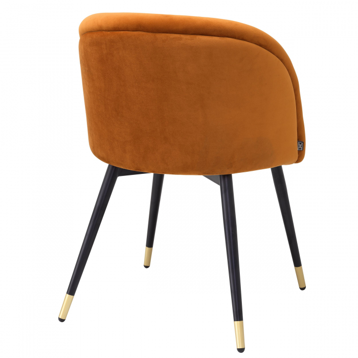   Scaun de dining Chloé savona catifea portocalie set de 2 115964 EICHHOLTZ [3]