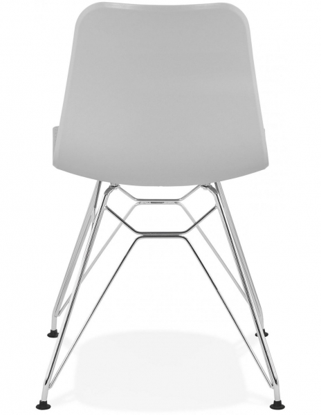 Scaun gri de design Mikko picioare crom otel / polipropilena, CH02010GRCH - Kokoon [4]