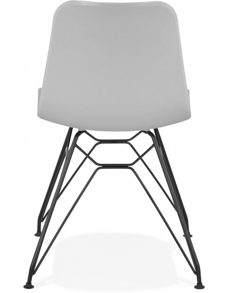 Scaun gri de design Mikko picioare negre otel / polipropilena, CH02040GRBL - Kokoon [3]