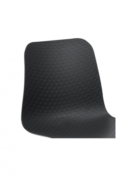 Scaun negru de design Mikko picioare negre otel / polipropilena, CH01720BLBL - Kokoon [5]