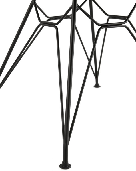 Scaun negru de design Mikko picioare negre otel / polipropilena, CH01720BLBL - Kokoon [6]
