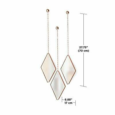 Set 3 oglinzi decorative moderne Zita in forma de romb, cadru metalic diverse culori, 358777-221 - King [22]