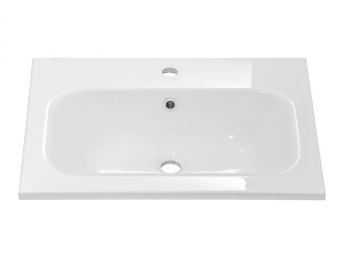 Set baie masca lavoar suspendata si lavoar Borneo Cosmos 60 cm, gri grafit/stejar [8]