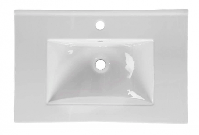 Set baie masca lavoar baie suspendata + lavoar baie, 80 cm, gri grafit/stejar, Borneo Cosmos, COMAD [6]