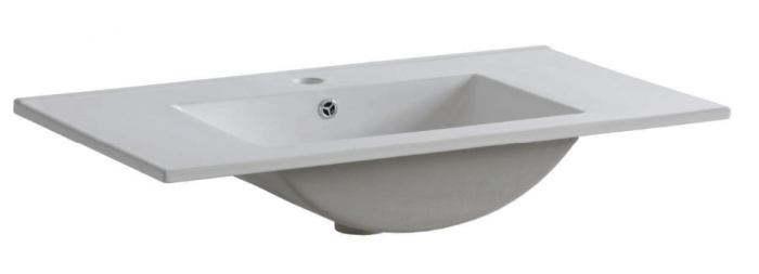 Set baie masca lavoar baie suspendata + lavoar baie, 80 cm, gri grafit/stejar, Borneo Cosmos, COMAD [5]