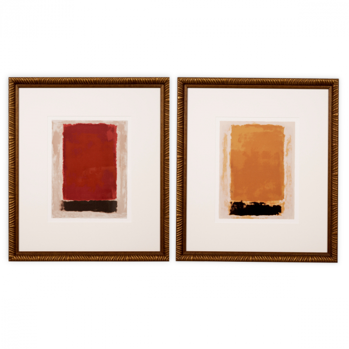   Set de 2 lucrări de artă abstractă de Clément Garnier 118973 EICHHOLTZ [1]