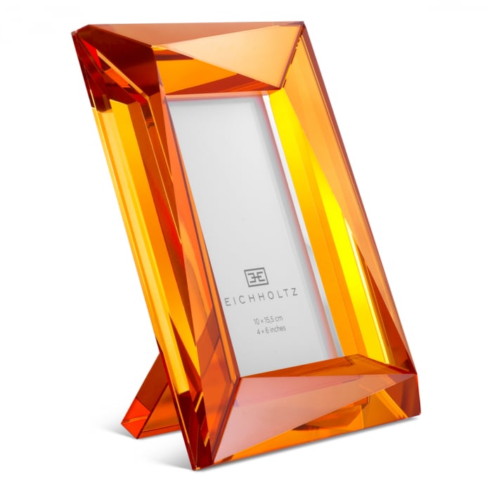   Set de 2 rame foto Obliquity S din sticlă cristal portocalie 118581 EICHHOLTZ [2]