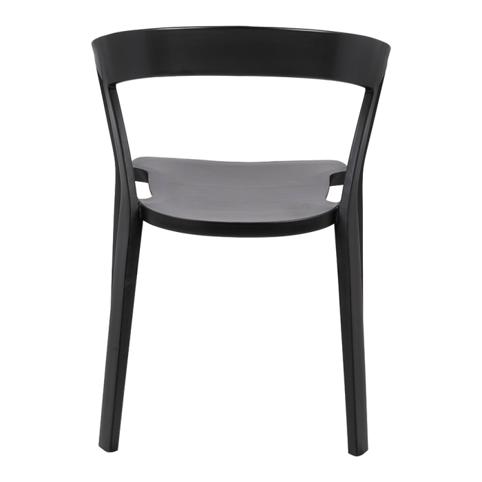 Set de 2 Scaune Vibia 57x56,5x77 cm, Polipropilenă Negru - King Home [5]