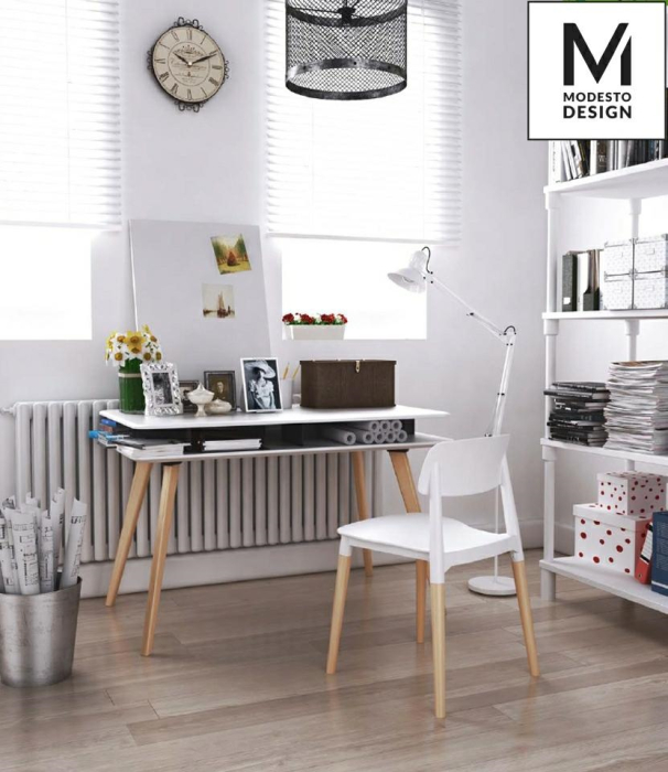 Set de 2 Scaune Ecco 42x49x78 cm, Polipropilenă Alb - Modesto Design [2]